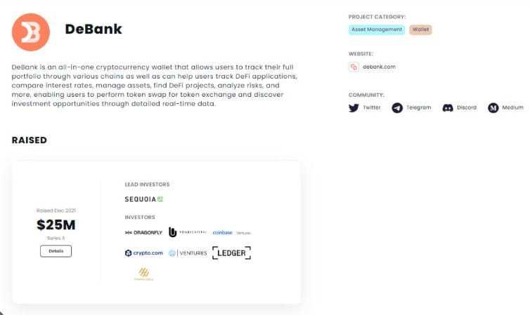 Overview of DeBank Chain