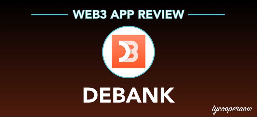 Interface: Exploring Debank's user-friendly design