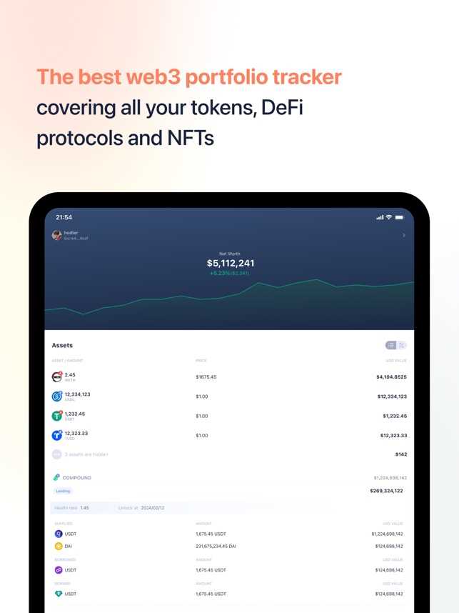 Keep Your Crypto Investments Secure with the DeBank Crypto & DeFi Portfolio 4+ App