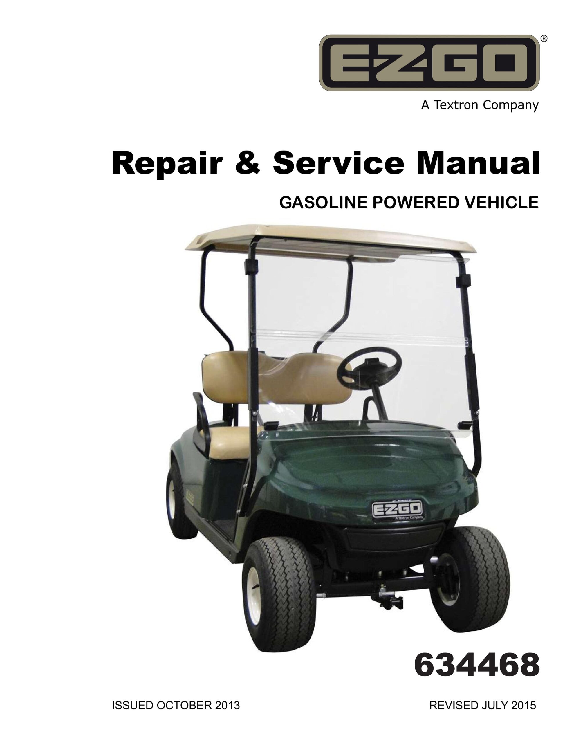 2014 2015 EZGO TXT Service Manual PDF Digital Download 2014 Ez Go Txt Fleet Txt Freedom And Txt Shuttle Gas Golf Cart Manual Download Etsy