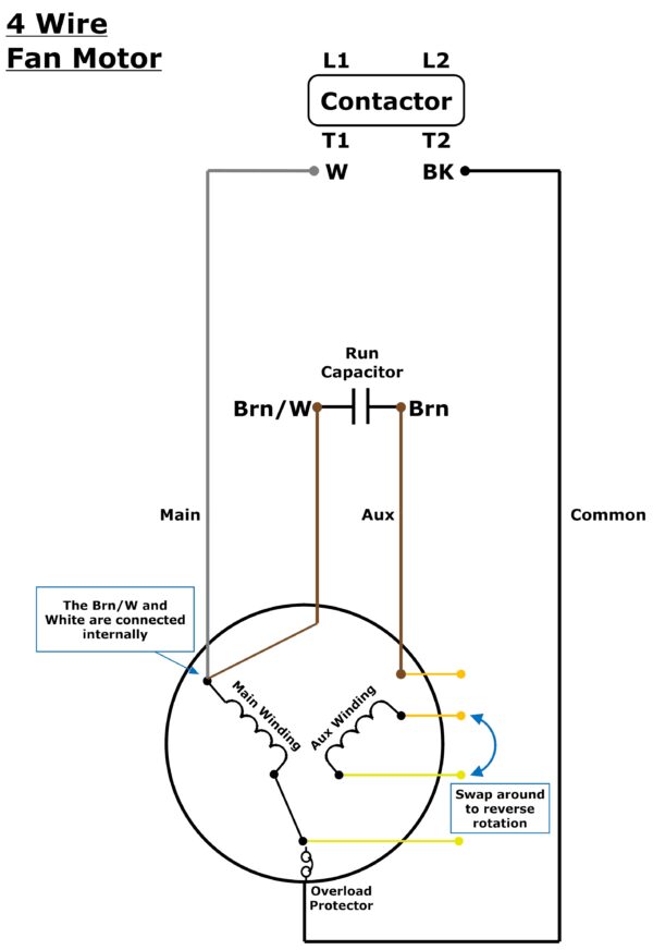 4 Wire Motor Wiring Diagram