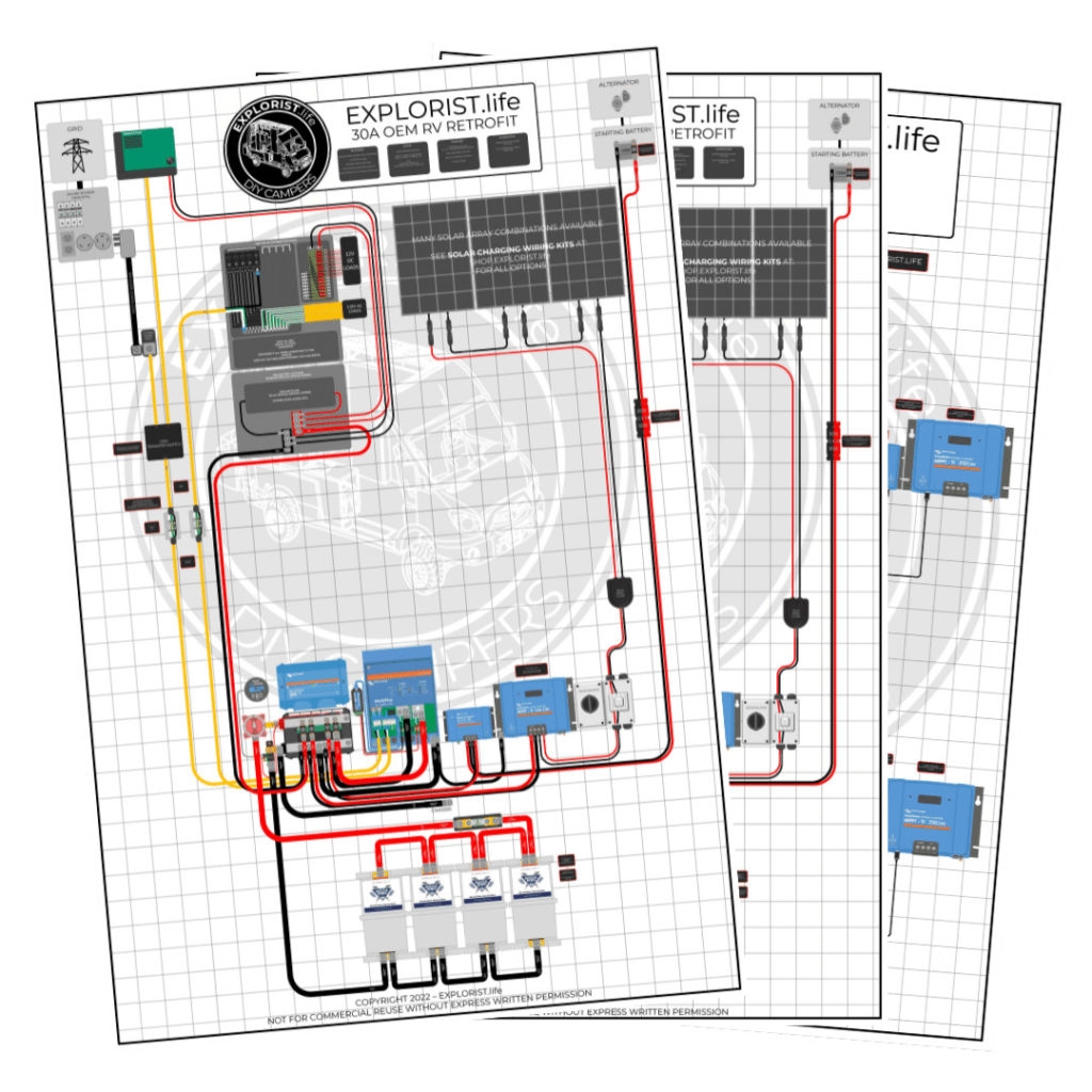 30A OEM RV Solar Retrofit Wiring Diagram EXPLORIST life 30A OEM RV Solar Retrofit Wiring Diagram EXPLORIST life