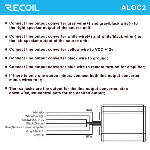 2 Channel Line Output Converter Wiring Diagram