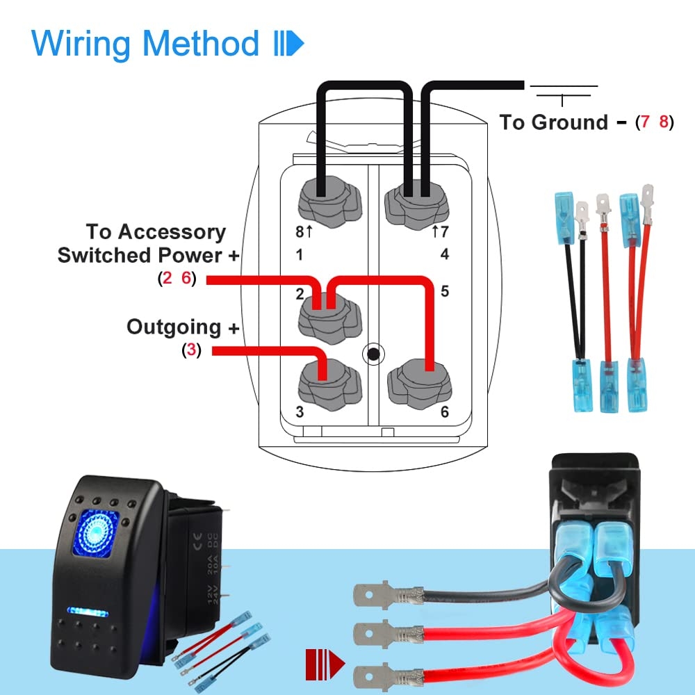 Amazon AUKA 5 Pin Rocker Switch Jumper Wires Set Toggle Switch Jumper Wire With Male And Female Terminal For On Off Rocker Switch Wiring 3 Sets Automotive Amazon AUKA 5 Pin Rocker Switch Jumper Wires Set Toggle Switch Jumper Wire With Male And Female Terminal For On Off Rocker Switch Wiring 3 Sets Automotive