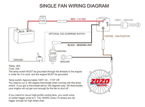 Wiring Diagram For Electric Fan Relay