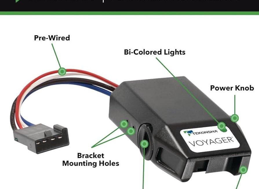 Amazon Tekonsha 9030 Voyager Proportional Electric Trailer Brake Controller For Trailers With 1 4 Axles And 304000 Trailer Brake Controller