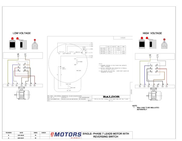 Single Phase Reversible Motor Wiring Diagram