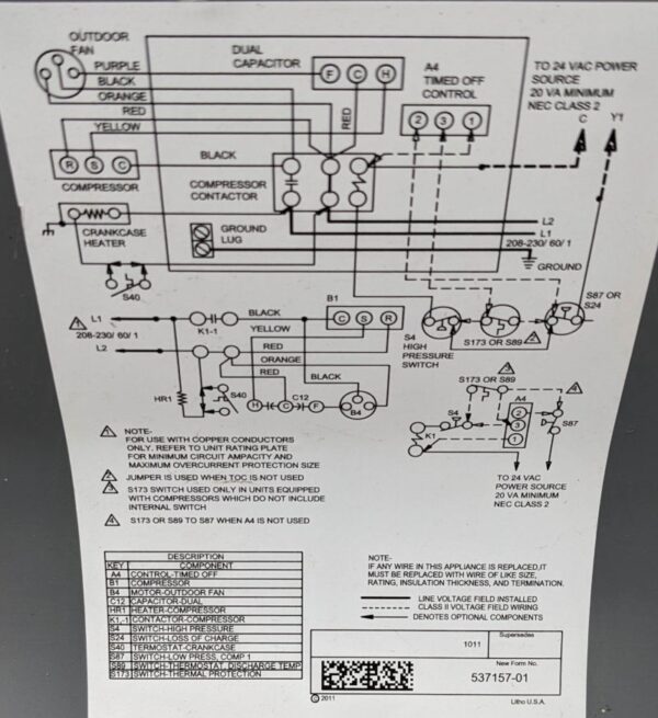 A C Unit Wiring Diagram
