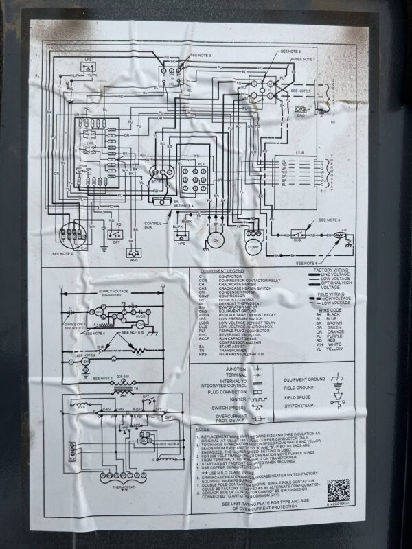 Goodman Package Unit Wiring Diagram