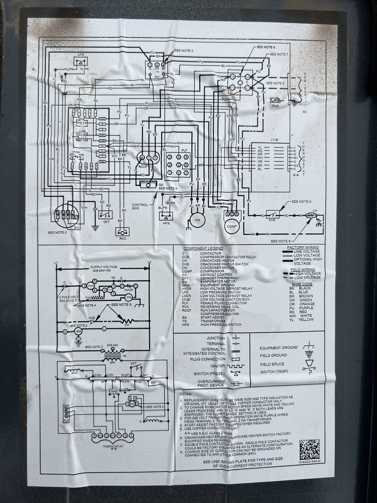 Electrical Where Do I Connect My Unused C Wire To My Goodman Heat Pump Home Improvement Stack Exchange