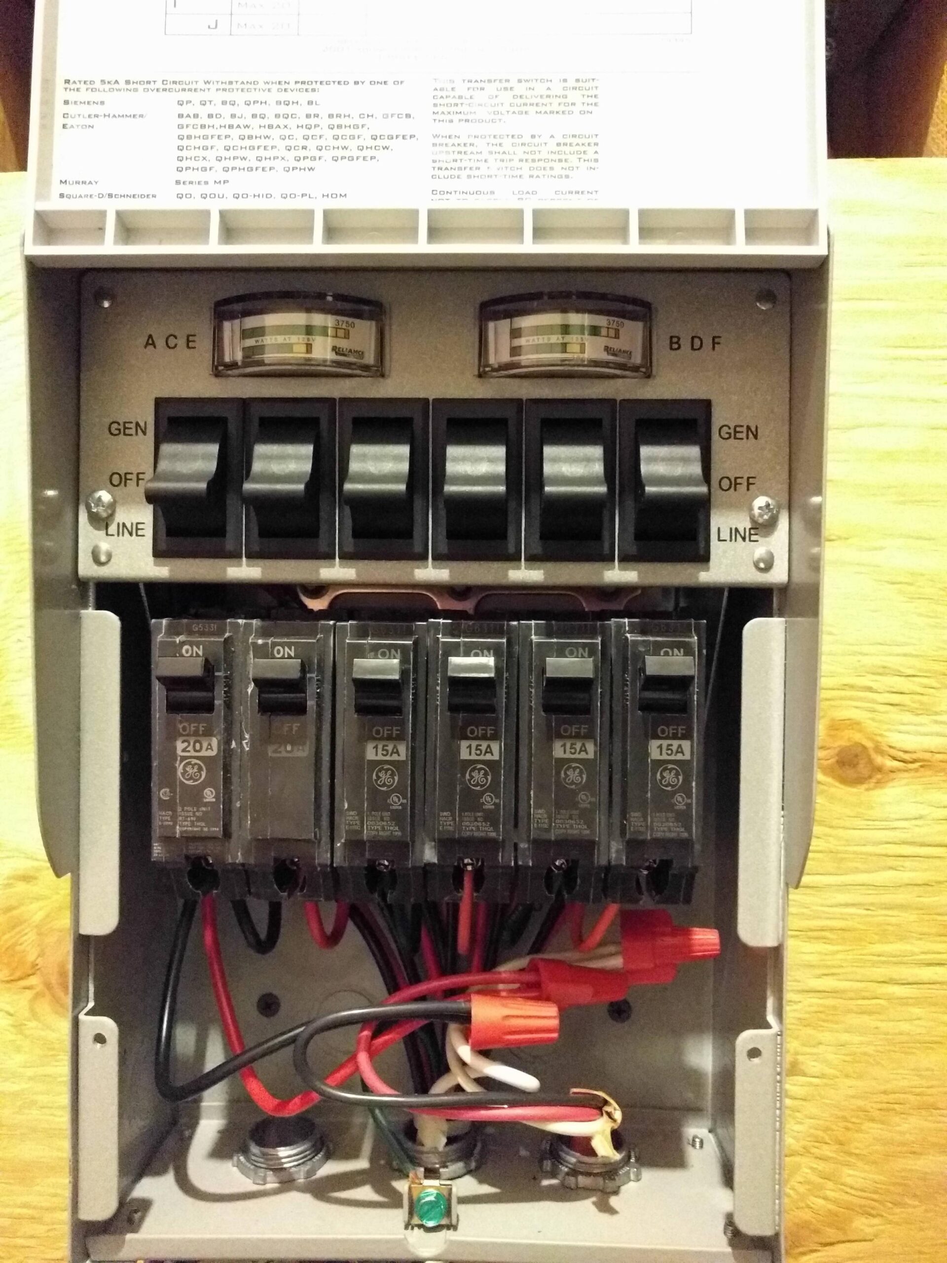 Generator Troubleshoot Reliance Transfer Switch ACE Side Home Improvement Stack Exchange Generator Troubleshoot Reliance Transfer Switch ACE Side Home Improvement Stack Exchange