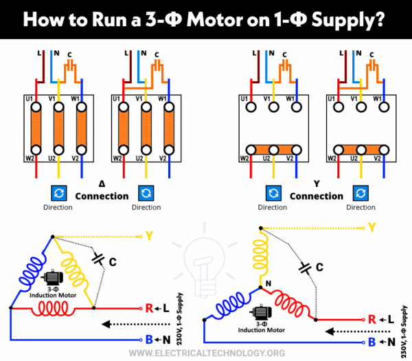 Electric Motor Wiring Diagram 3 Phase