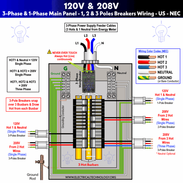 208 Volt Single Phase Wiring Diagram