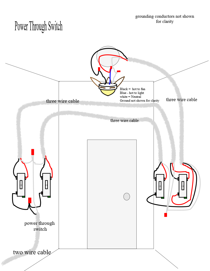 Three Way Switch Wiring Diagram Power At Light