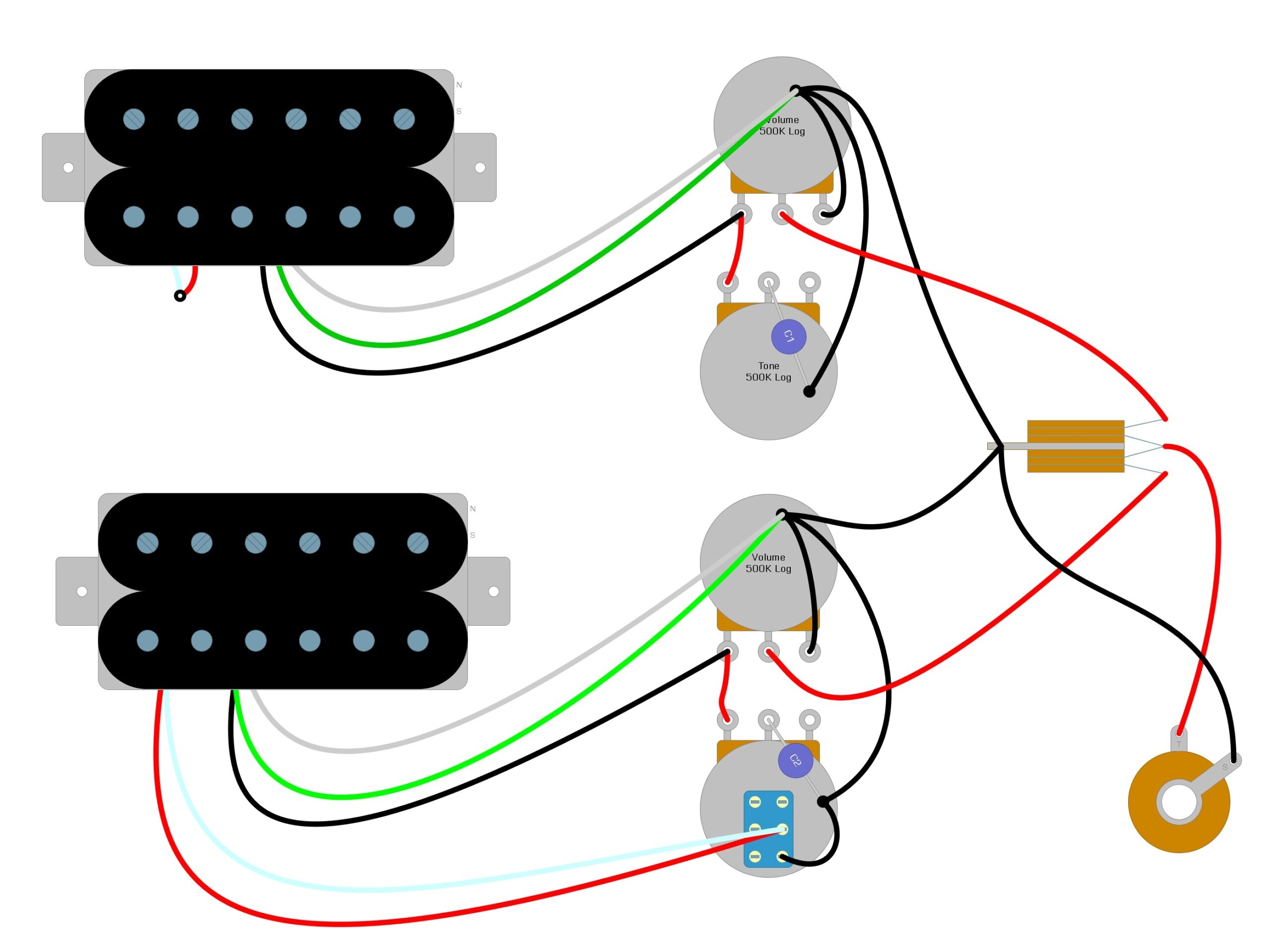 Lp Modern Wiring Split Coil Diagram Lp Modern Wiring Split Coil Diagram