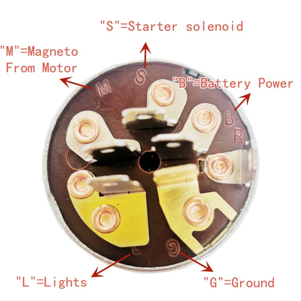 NP Craftsmen Riding Lawn Mower Ignition Switch With 3 Position 2 Keys 6 Terminals Replacement For John Deere Toro Grasshopper Snapper Kubota Scag Buy Online At Best Price In KSA Souq Is Now Amazon sa Patio 