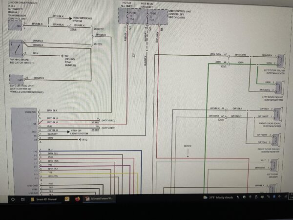 2012 Smart Car Fortwo Hood Wiring Diagram