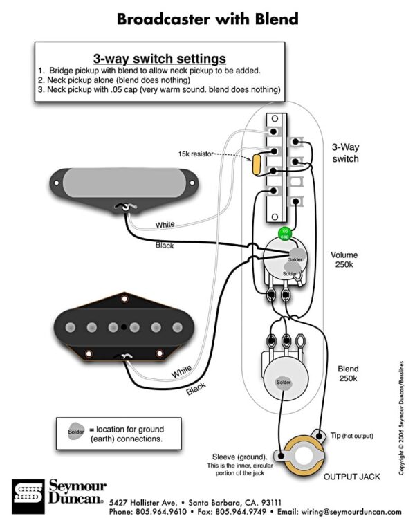 Wiring Diagram For Telecaster Guitar
