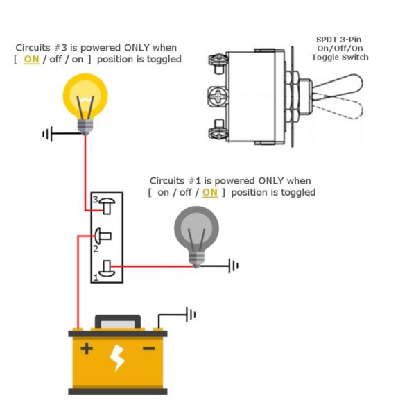 3 Pin 3 Prong Toggle Switch Wiring Diagram
