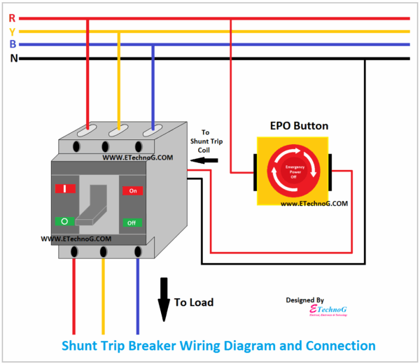 Breaker Shunt Trip Wiring Diagram