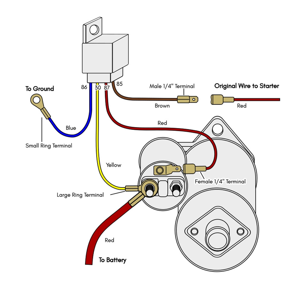 VW Hard Start Relay Kit 12 Volt Applications