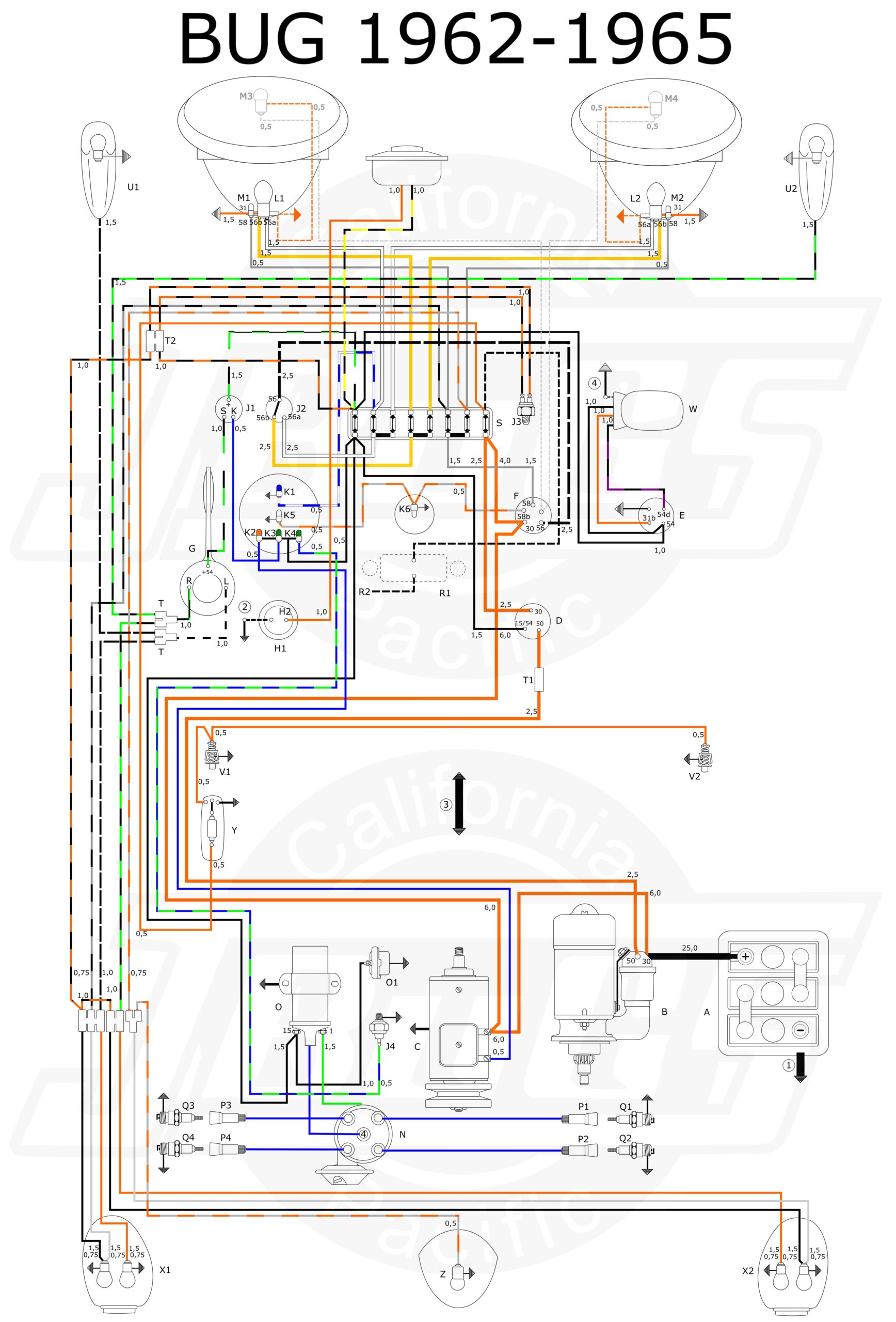 VW Tech Article 1960 61 Wiring Diagram VW Tech Article 1960 61 Wiring Diagram
