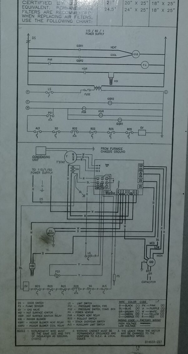 Goodman Air Handler Wiring Diagram
