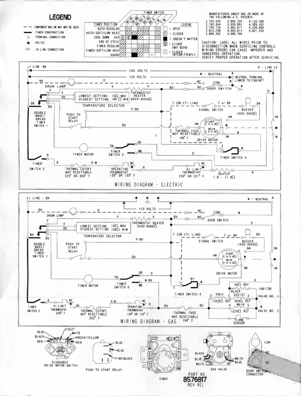 Wiring Diagram For A Whirlpool Dryer